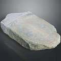 Unique Natural Stone with Hand Carved Intricate Symmetrical Patterns on Surface