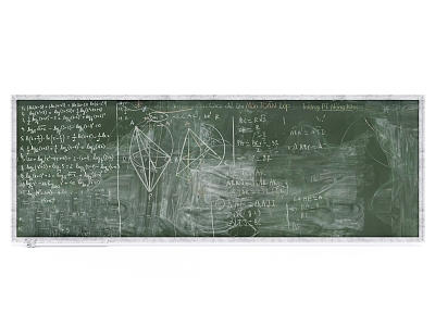 Modern Blackboard Handwritten Blackboard model