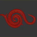 Golden Spiral Decorative Home Ornament With Sleek Curved Modern Design
