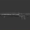 Modern Rifles Weapon 3D Model Design With Structural Details And Components