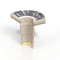 Mechanical Instrument Base With Scale Dial And Metal Construction For Industrial Use