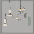 Modern chandelier combination 3d model