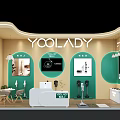 Stylish YOOLADY Brand Exhibition Booth Design For Smart Modern Household Cleaning Appliances