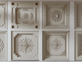 French ceiling 3d model