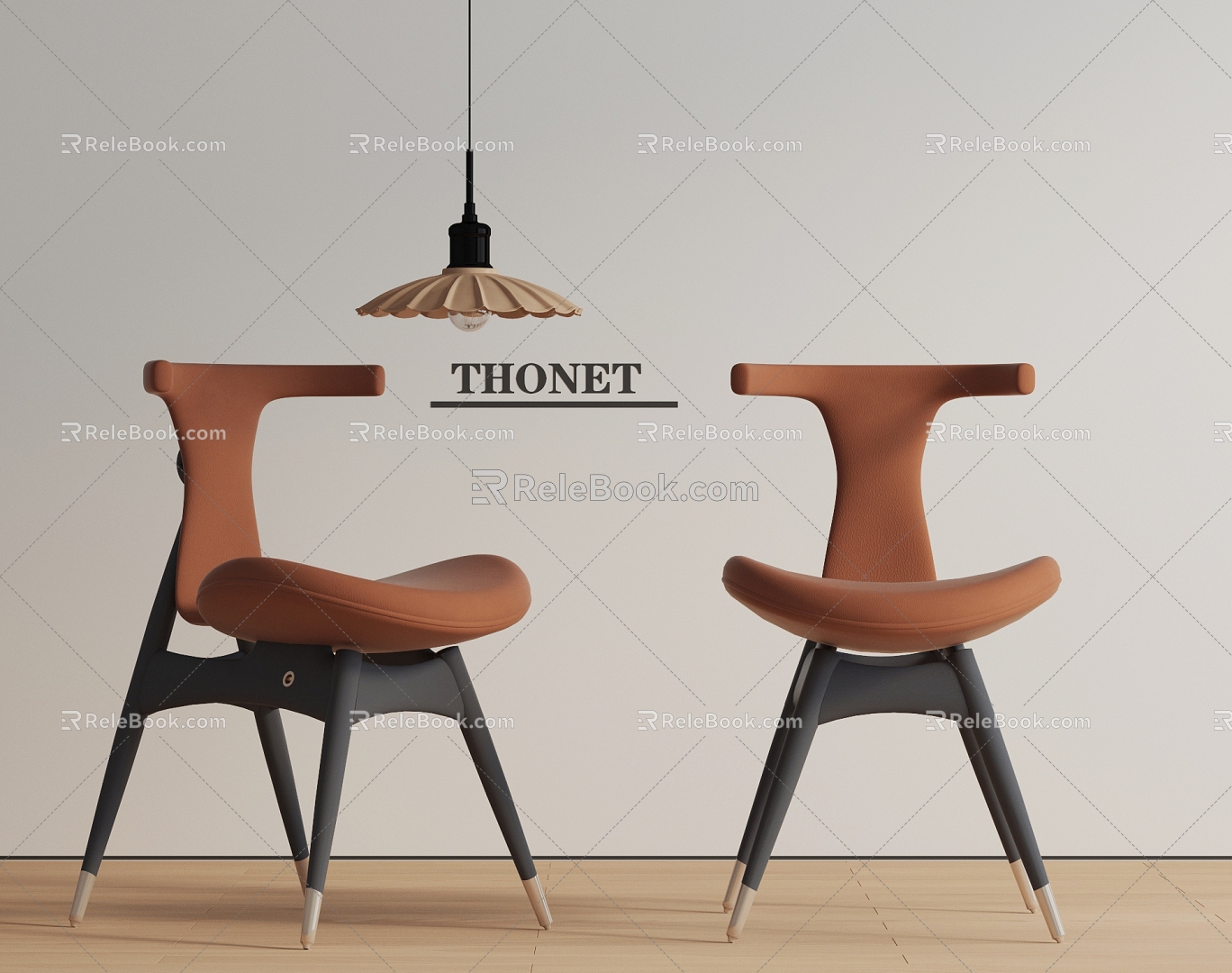 Middle Style Dining Chair Dining Chair 3d model