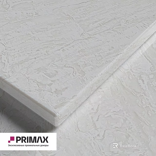 White Textured Decorative Component Panel With Detailed Surface For Interior Design 3d model 