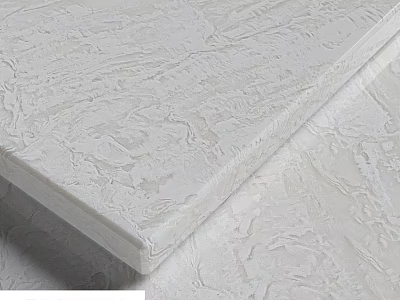 White Textured Decorative Component Panel With Detailed Surface For Interior Design 3d model