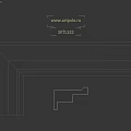 White Stacked Geometric Architectural Component With Minimalist Structural Design Elements