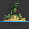 Crocodile Alligator Nile Crocodile carnivore reptile cold-blooded animal reptile 3d model