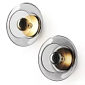 Modern Glass Wall Sconces With Gold Metal Accents For Contemporary Home Decor