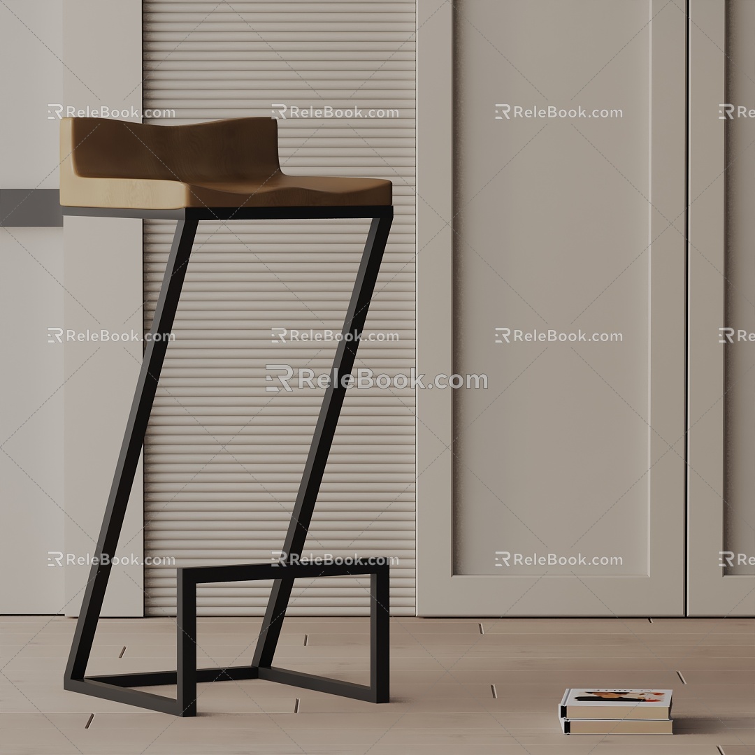 Modern Bar Chair 3d model