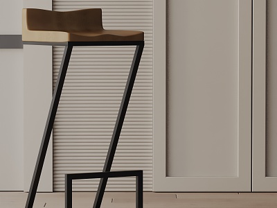 Modern Bar Chair 3d model