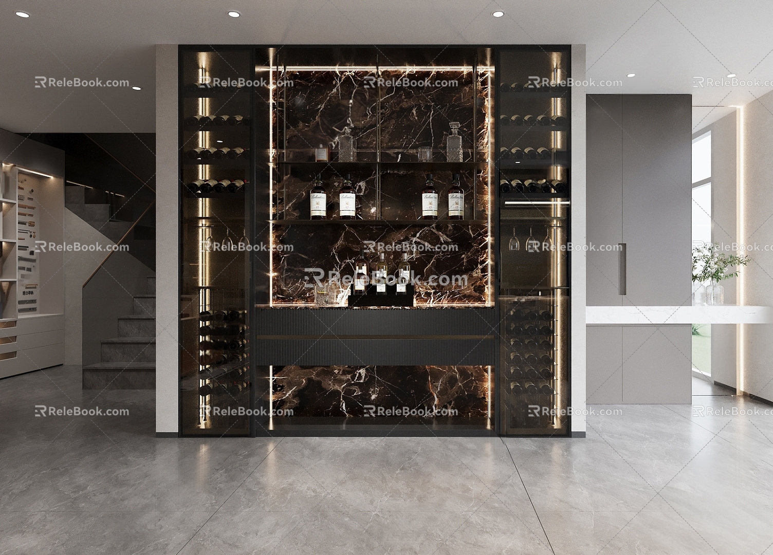 Wine Cabinet 3d model