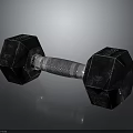 Hexagonal Metal Dumbbell With Textured Grip For Fitness Training Equipment