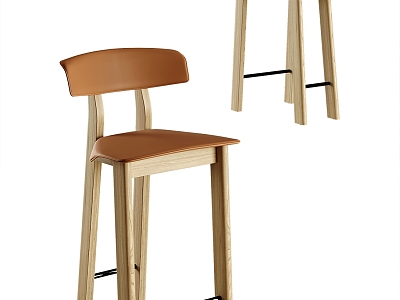 Modern Bar Chair 3d model