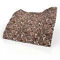 Intricate Wavy Structure Composed of Various Small Metal Parts and Components