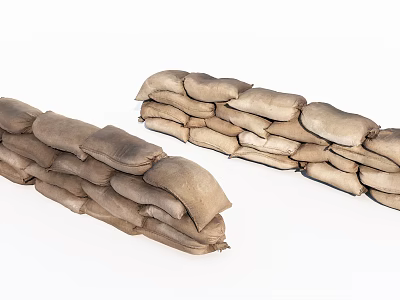 Modern Sandbags 3d model
