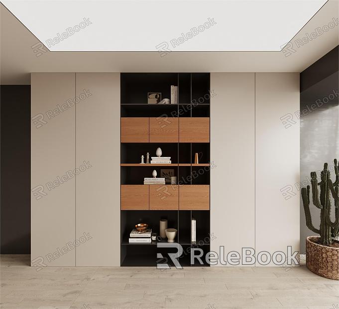 Modern Combination Decorative Cabinet Bookcase model