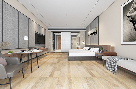 Modern Room Hotel Room Hotel Standard Room Double Room 3d model