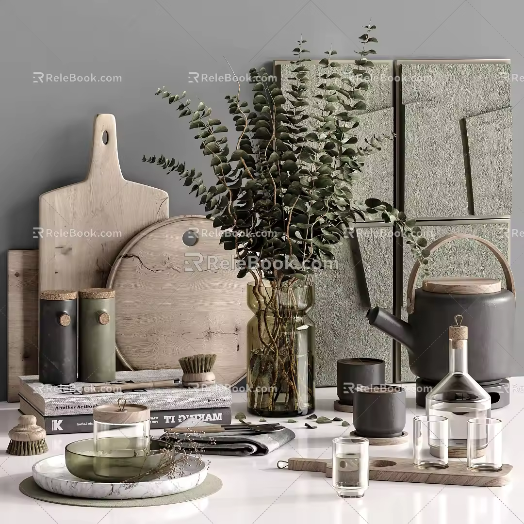 Modern Ornaments Combination Table Ornaments 3d model