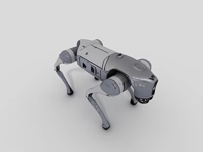 Advanced Four Legged Robotic Dog With Camera And Sensor Design 3d model