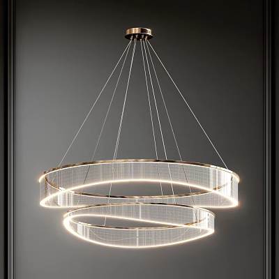 Light Luxury Chandelier Glass Art Chandelier 3d model Light Luxury Chandelier Glass Art Chandelier 3d model