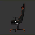 Black and Red Gaming Chair With Adjustable Armrests Wheels And Branded Backrest