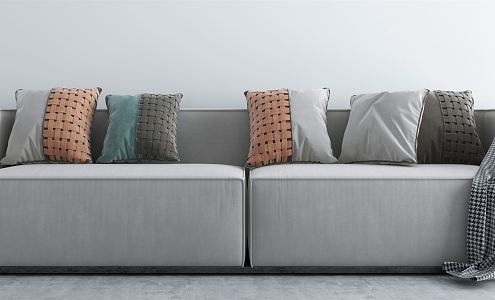 modern double sofa 3d model