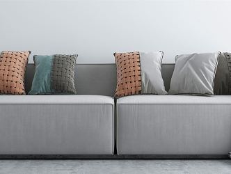 modern double sofa 3d model