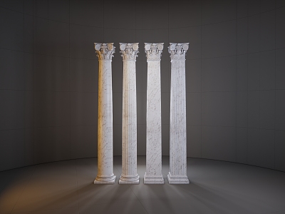 Roman Column Corinthian Column model