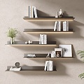 Modern Bookshelf Bookshelf Storage Rack 3d model