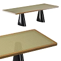 Wooden Dining Table Set with Matching Chairs for Home Dining Space