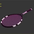 Professional Black And White Tennis Racket With Durable Frame And Grip