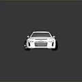 White Sports Car With Sleek Design Black Wheels And Red Brake Calipers