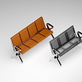 modern public chair 3d model