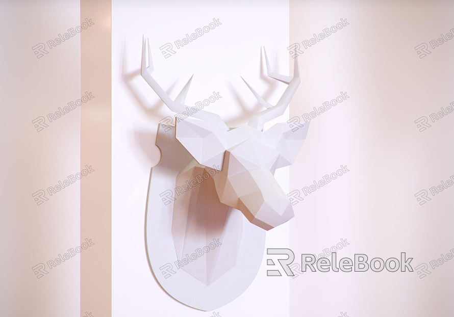 Modern animal wall decoration model