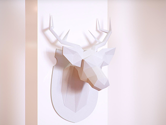 Modern animal wall decoration 3d model