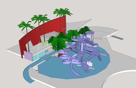 Children's amusement facilities 3d model