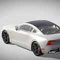White Luxury Coupe With Unique Grille Design And Dark Roof UK Plate