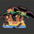 Monkey Mountain Monkey Cartoon Monkey Anime Monkey Stylized Monkey Fantasy Style Monkey 3d model