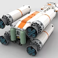 LEGO toy building blocks spaceship sci-fi spaceship 3d model