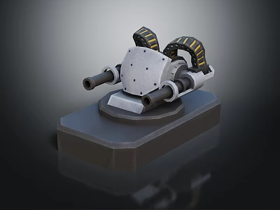 Modern Tower Defense Sentry Tower Air Defense 3d model Modern Tower Defense Sentry Tower Air Defense 3d model