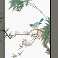 New Chinese Decorative Painting 3d model