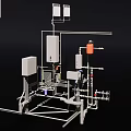 Household Electrical Appliance System Featuring Control Units Pipes And Components For Efficient Home Operation