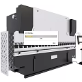 Industrial Bending Machine Modern Black And White Large Frame With Control Panel For Metal Processing