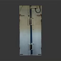 Vertical Industrial Metal Cabinet With Lock Mechanism And Electrical Connections Structure