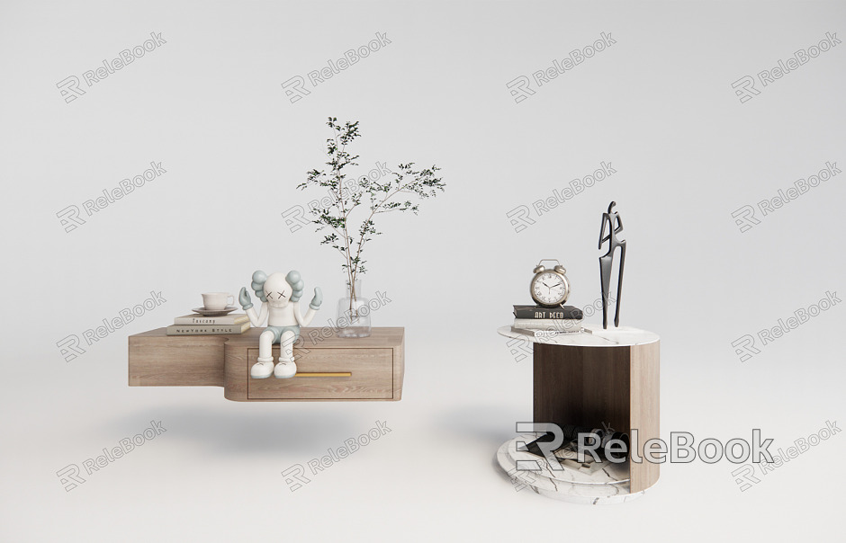 Modern bedside table ornaments model