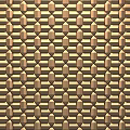 Golden Geometric Pattern Textured Building Exterior Wall Decorative Panel Design 3d model