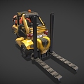 Forklift Cartoon Forklift Style Forklift Low Poly Forklift Cartoon Car Agricultural Vehicle 3d model