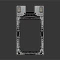 Industrial Metal Frame Structural Component With Panel Brackets And Vents